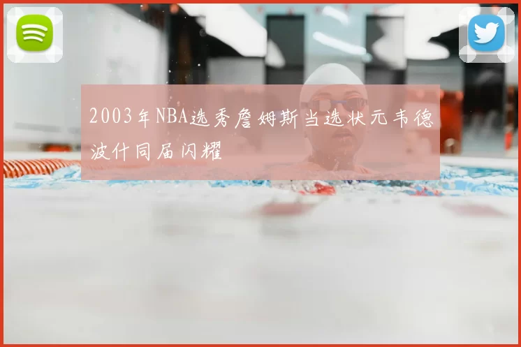 2003年NBA选秀詹姆斯当选状元韦德波什同届闪耀