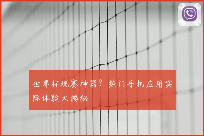 世界杯观赛神器?热门手机应用实际体验大揭秘