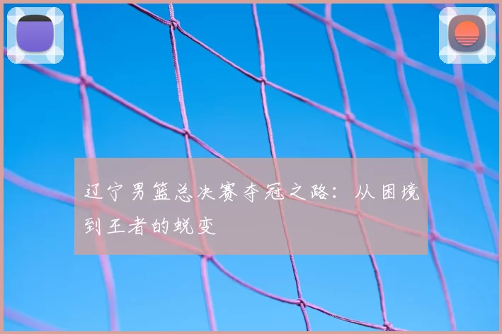 辽宁男篮总决赛夺冠之路:从困境到王者的蜕变