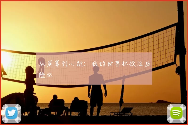 从屏幕到心跳:我的世界杯投注历险记